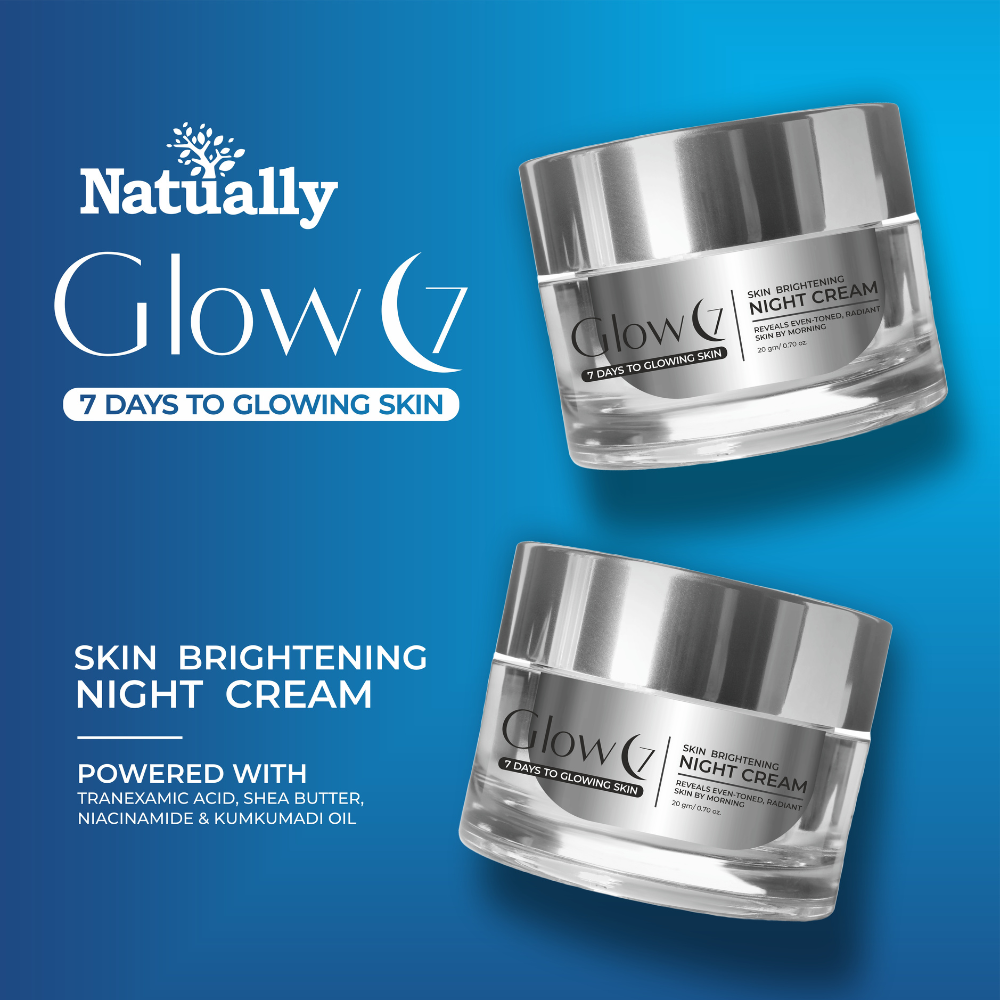 Glow 7 Skin Brightening Night Cream for Radiant Overnight Care20G