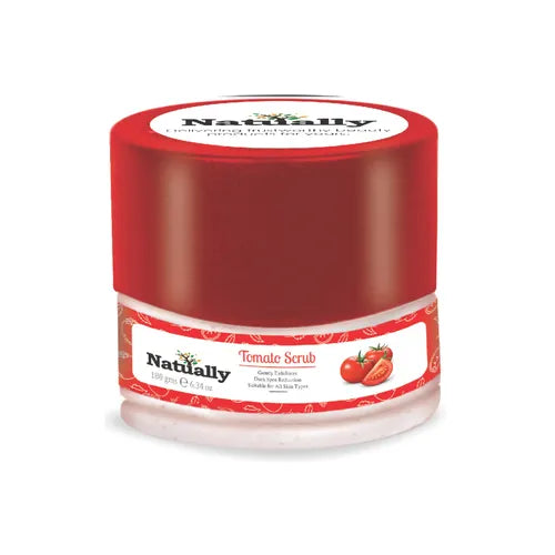 Natually Tomato Scrub Gently Exfoliates Dark Spot Reduction - 180g