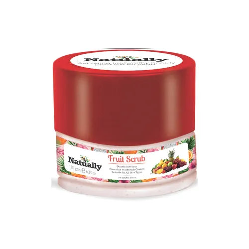 Natually Fruit Scrub Deeply Exfoliates Blemish & Blackheads Control - 180g