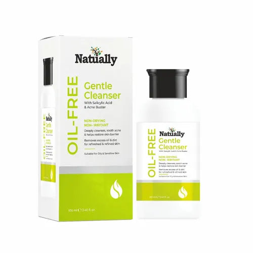 Natually Oil Free Gentle Cleanser -with Salicylic Acid & Acne Buster& 100ml