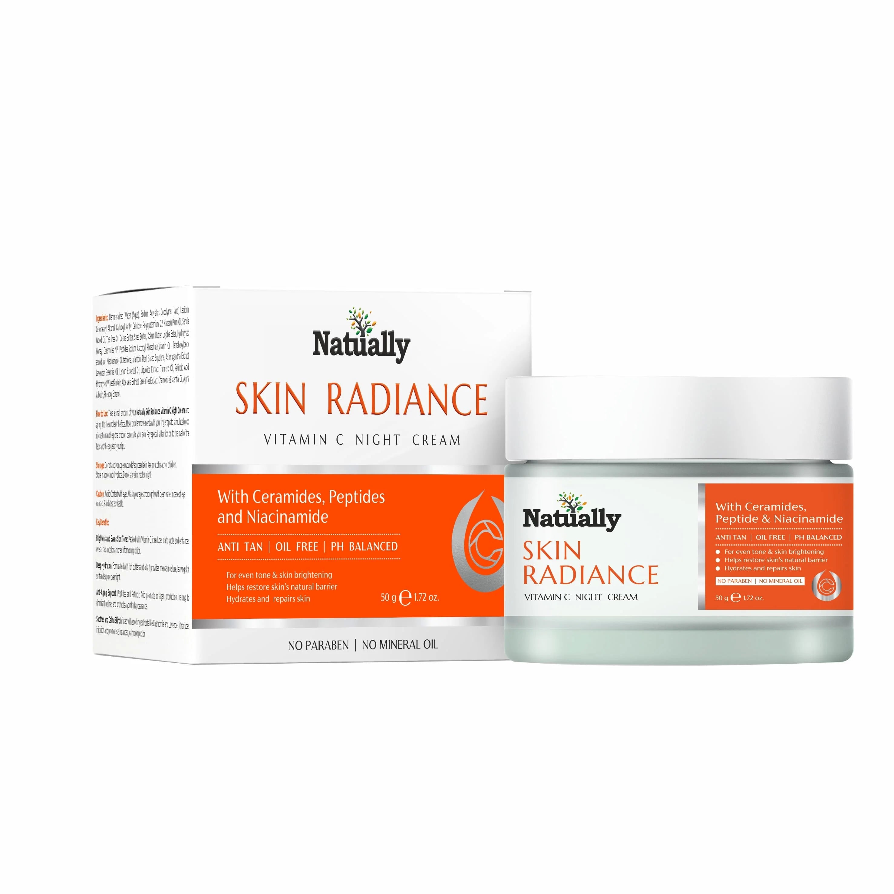 NATUALLY Skin Radiance Vitamin C Day & Night Cream COMBO - 50gm each