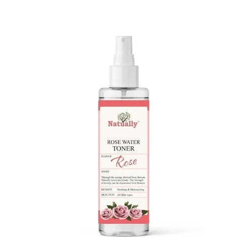 NATUALLY Pure Natural Rose Water Facial Toner - 120ml