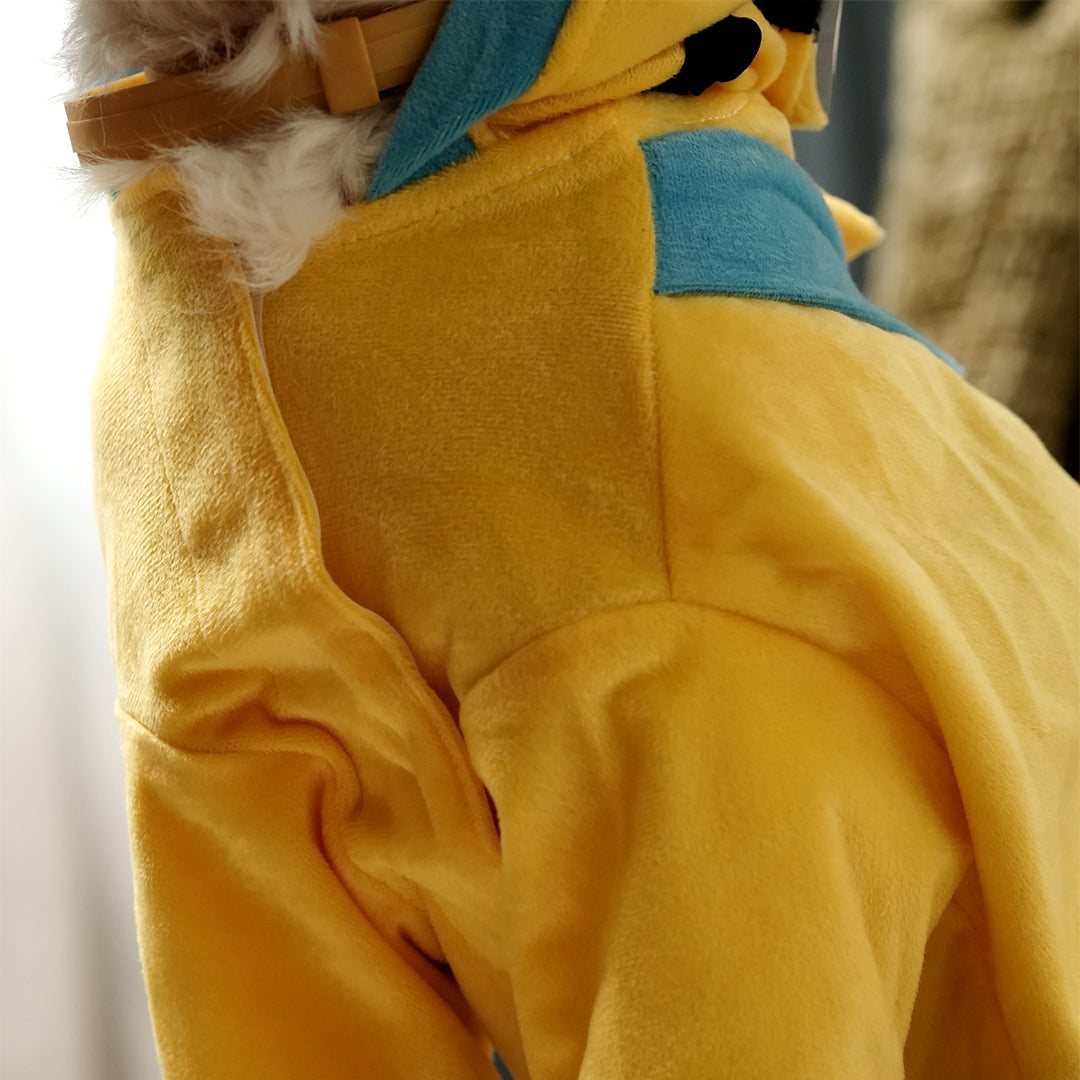 Furryfits Minion Mischief – Playful Velvet Pet Hoodie