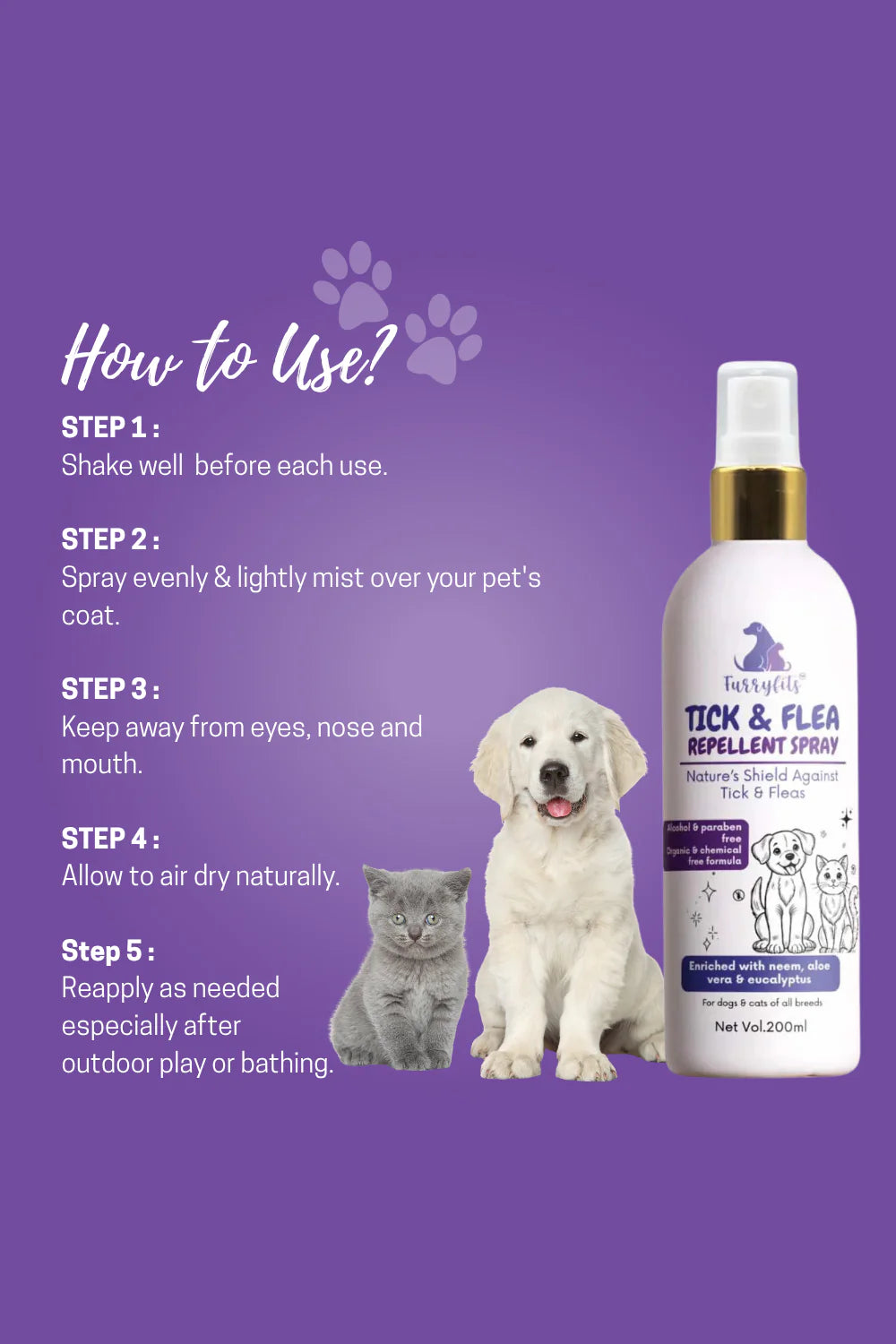Tick N Flea Shampoo And Repellent Spray