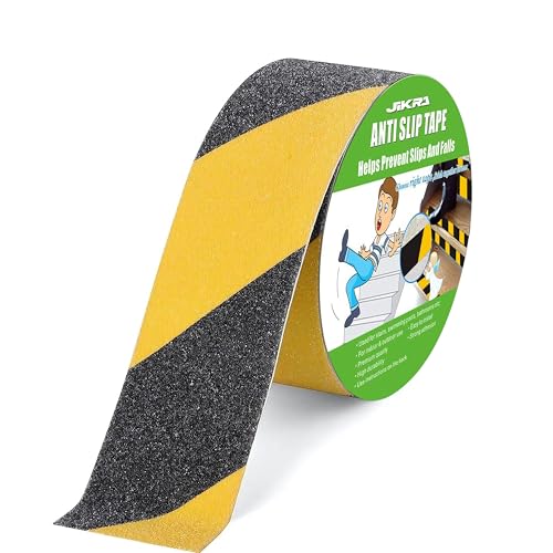 JIKRA Anti Slip Tape 5 meter High Traction,Strong Grip Abrasive, Not Easy Leaving Adhesive Residue, Indoor & Outdoor glow in the dark tape-pack of 1